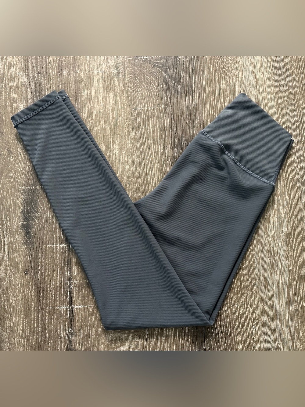 Wilo The Label - Ribbed Leggings - Gray - Size Small